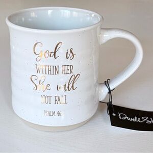 White Inspirational Stoneware Coffee Tea Cocoa Mug Cup